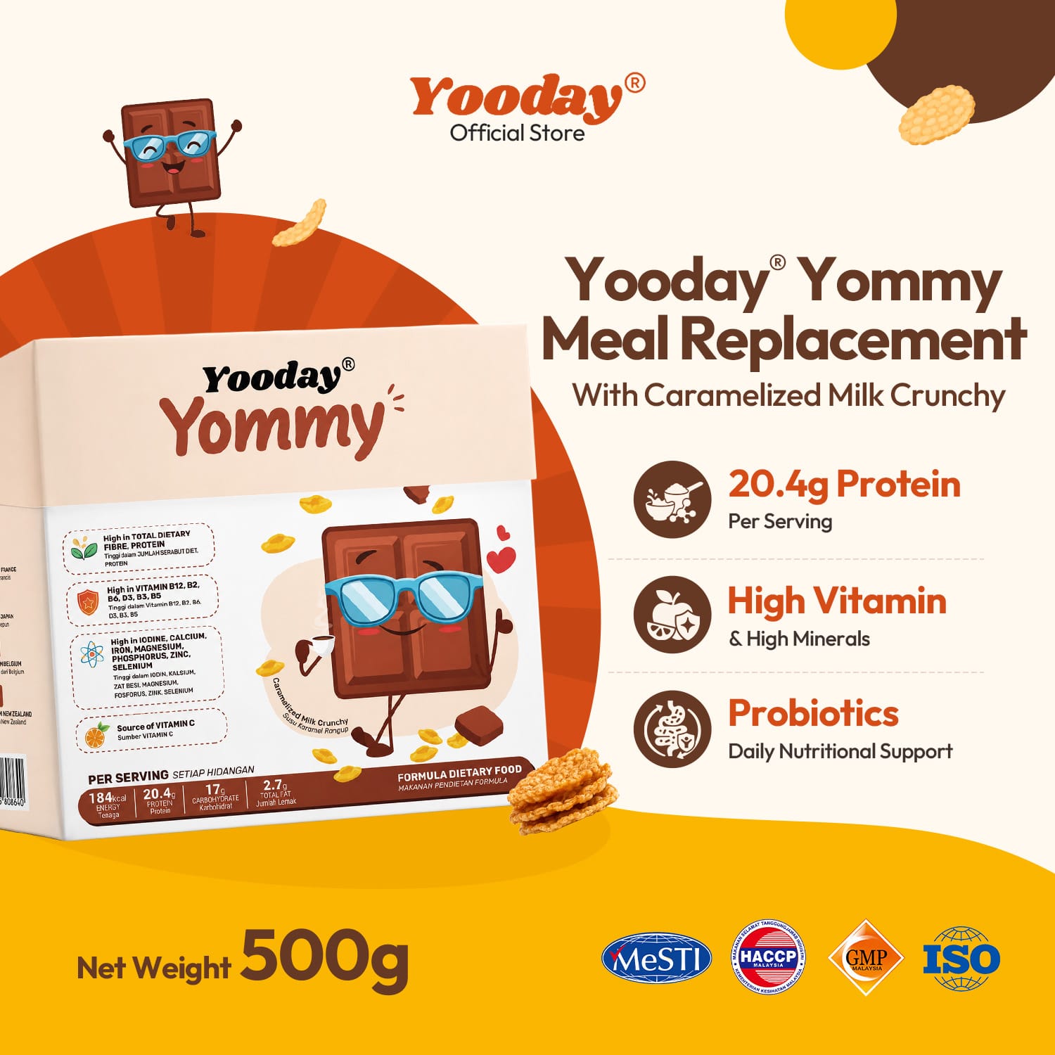 Yooday Yommy Meal Replacement 10sachet/box