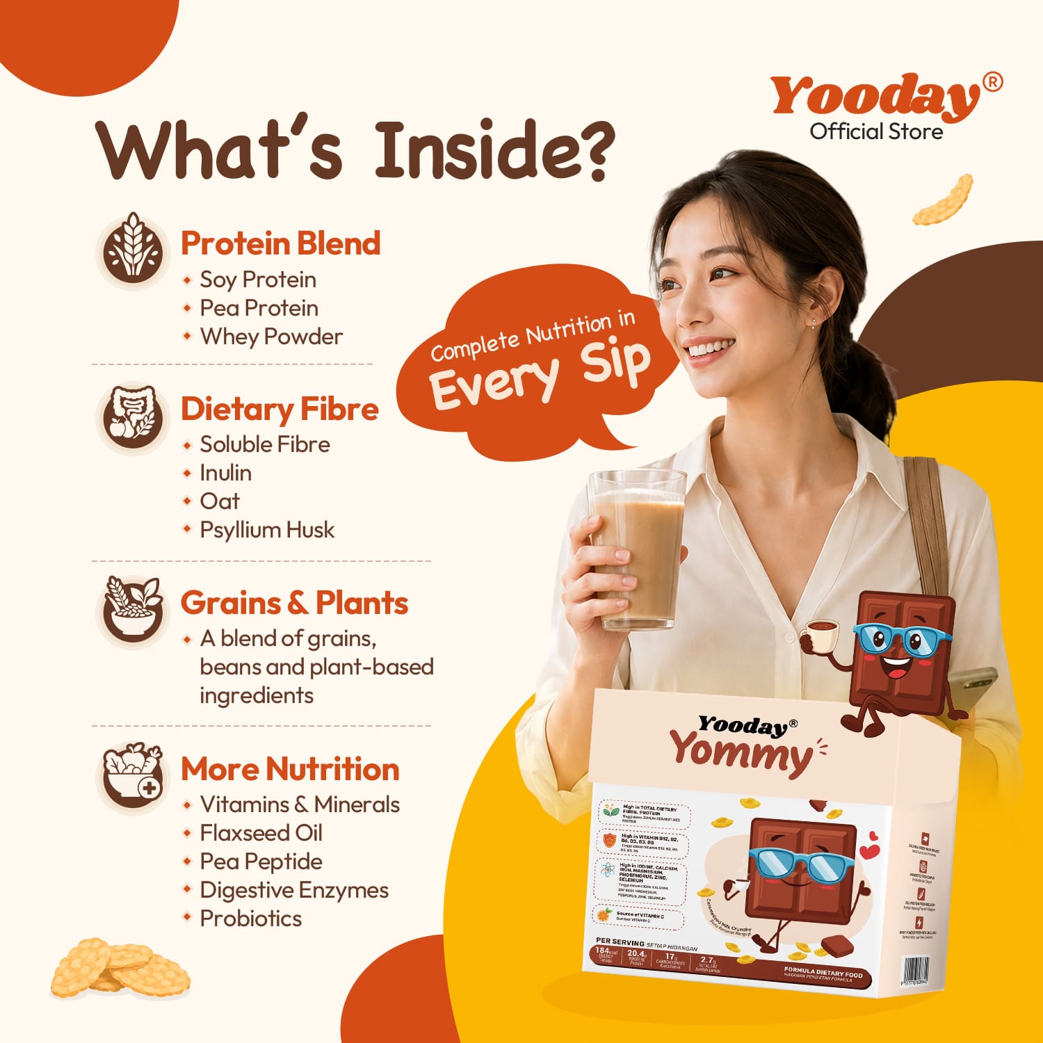 Yooday Yommy Meal Replacement 10sachet/box - Image 4