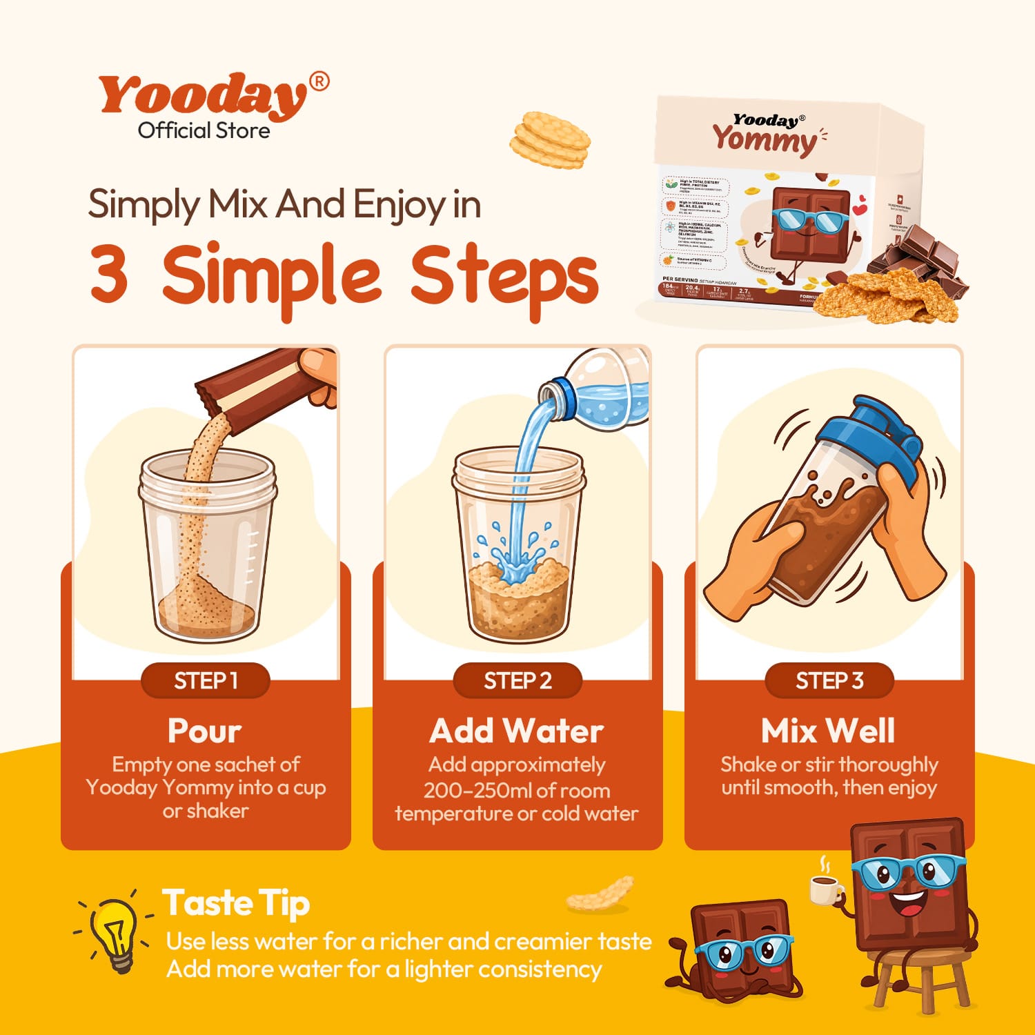 Yooday Yommy Meal Replacement 10sachet/box - Image 7